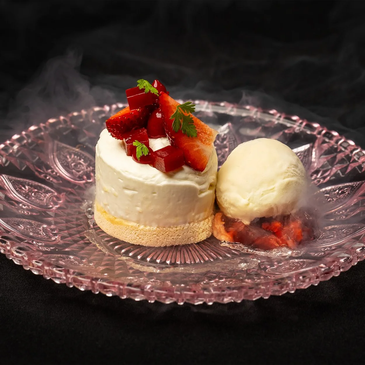 8 Northumberland Avenue plated dessert from the in-house caterer