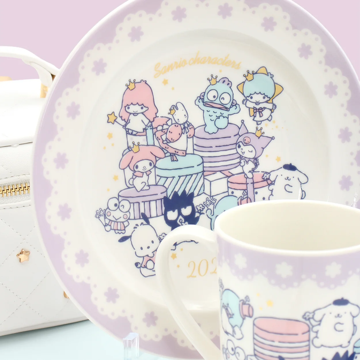 Artbox Sanrio character plate and mug