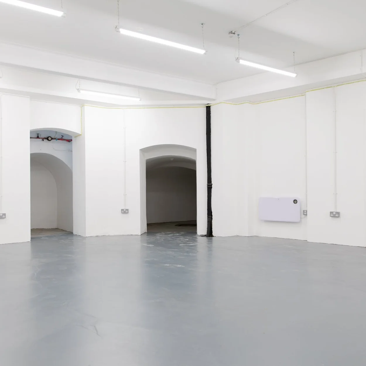 Burleigh Street Townhouse white-walled lower floor event space