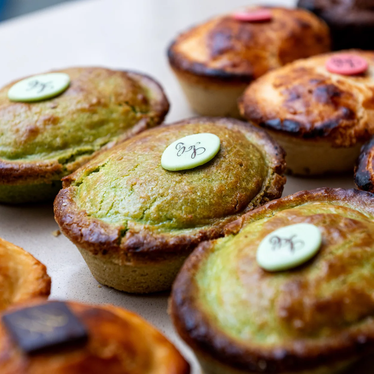 Capilungo pistachio pasticciotto pastries from Lecce