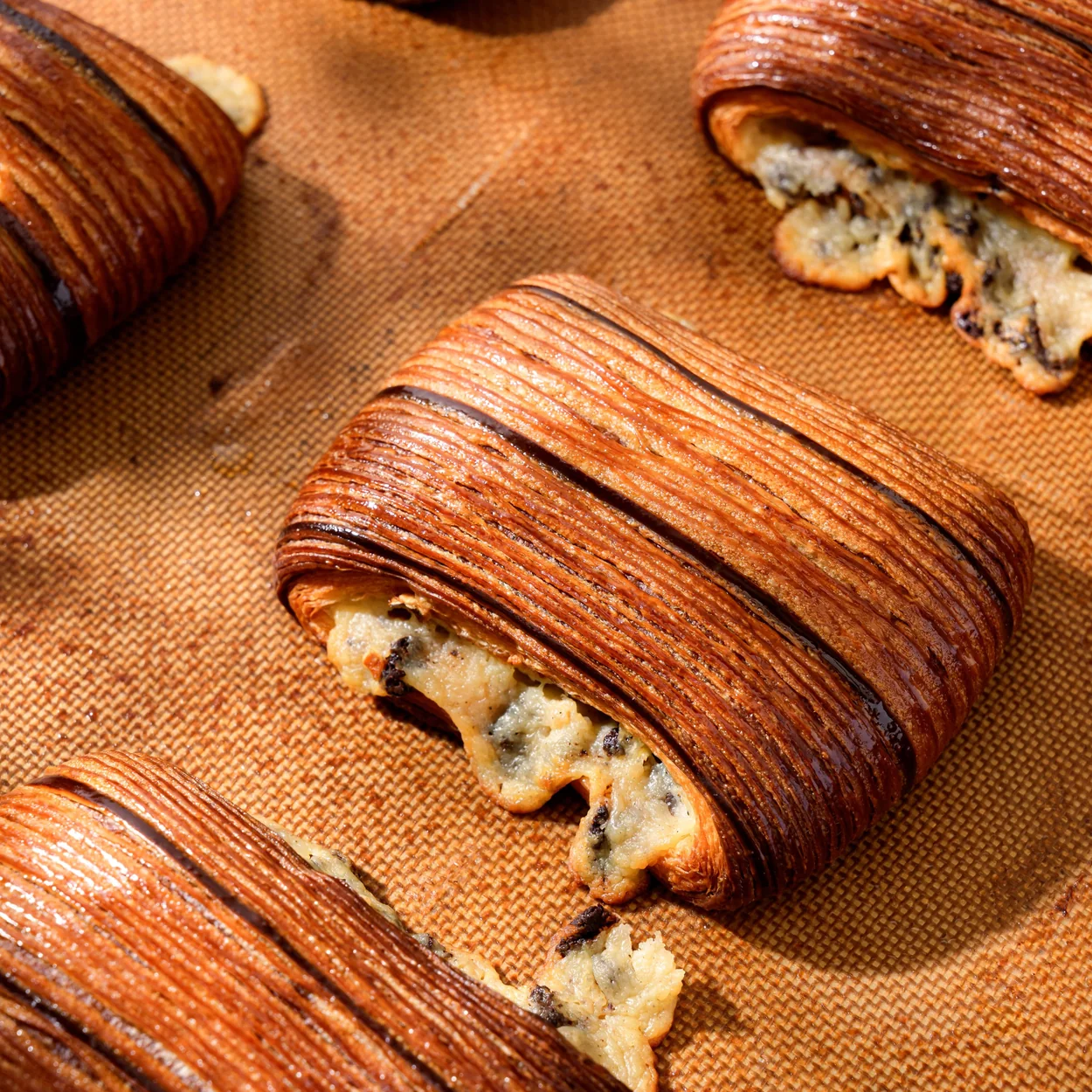 Chestnut Bakery laminated pains au chocolat