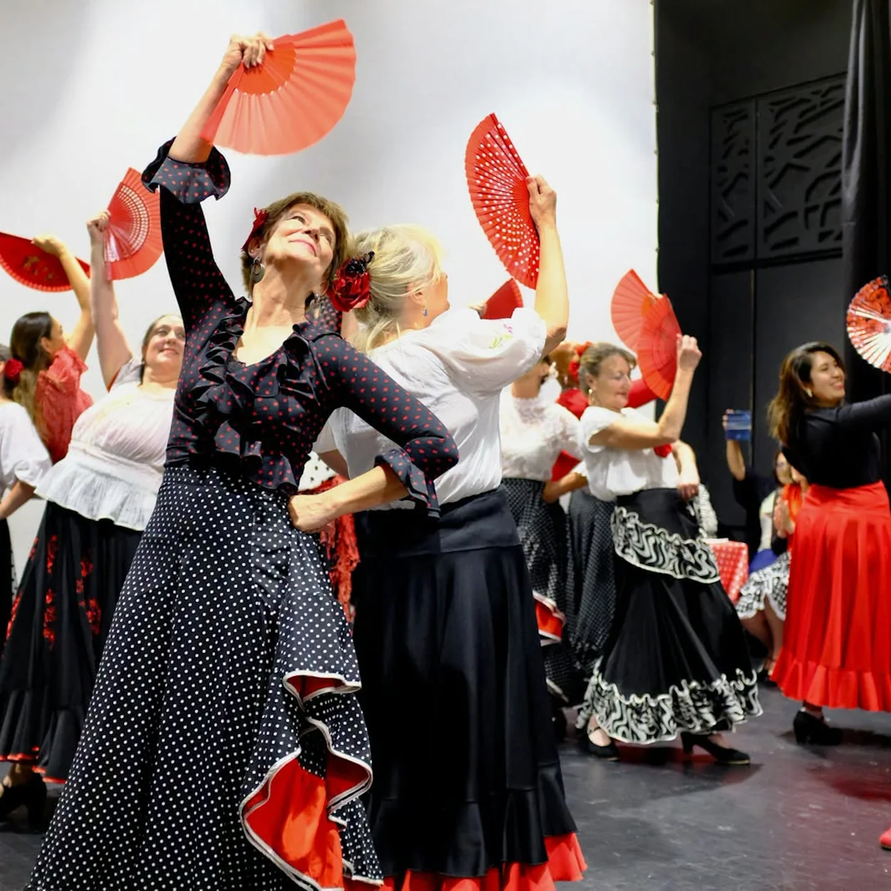 City Lit flamenco dance class in a studio on Keeley Street