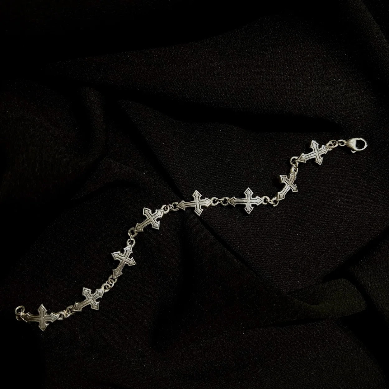 Crazy Pig Designs sterling silver cross-link bracelet