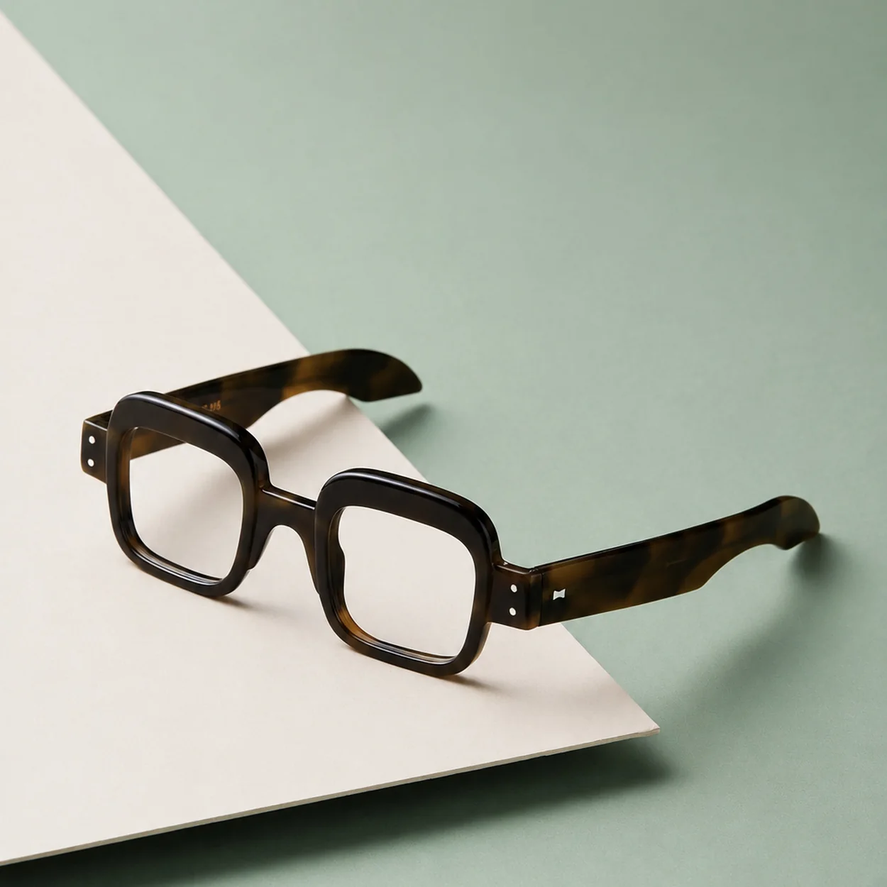 Cubitts tortoiseshell square spectacle frames