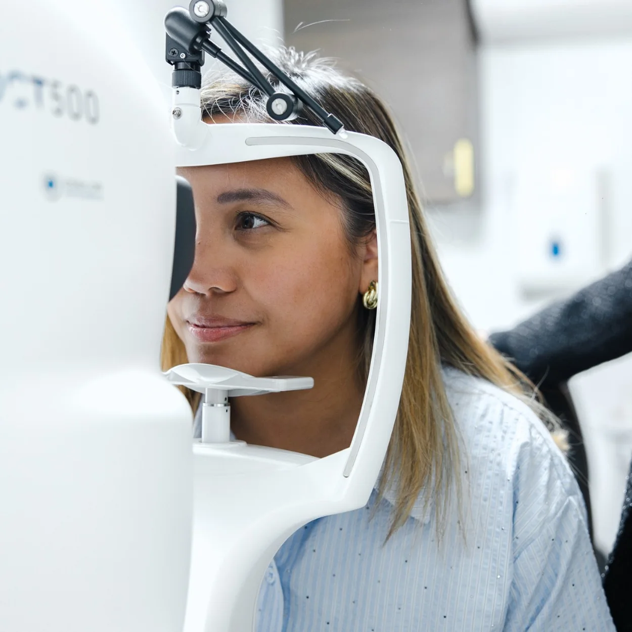 David Clulow Opticians OCT eye scan during an eye examination