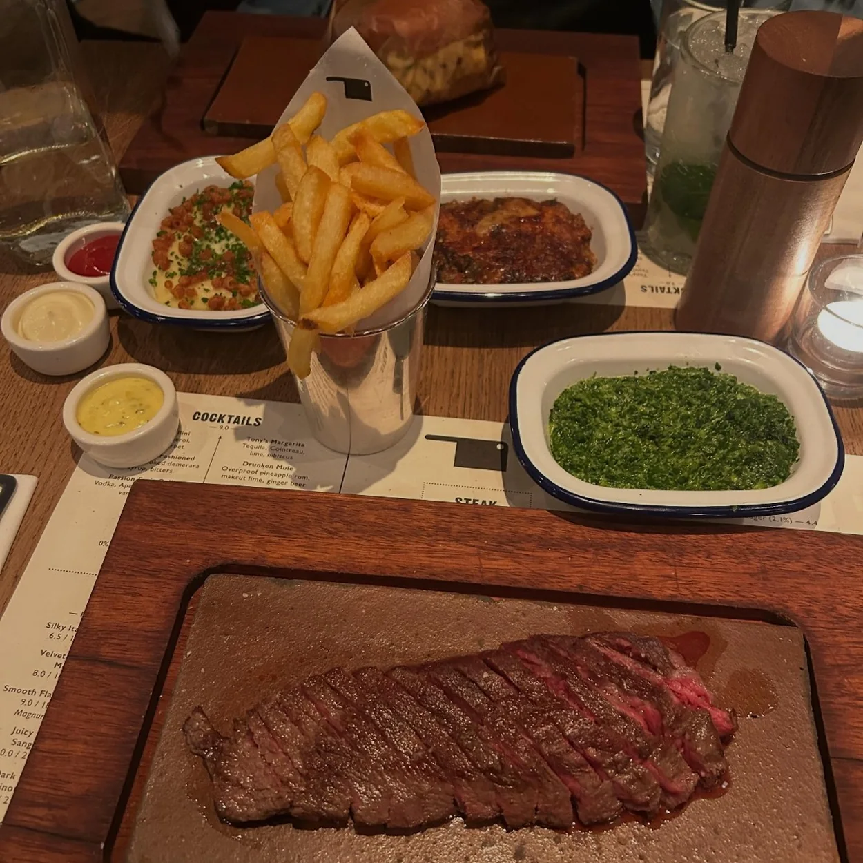 Flat Iron Covent Garden flat iron steak with dripping fries