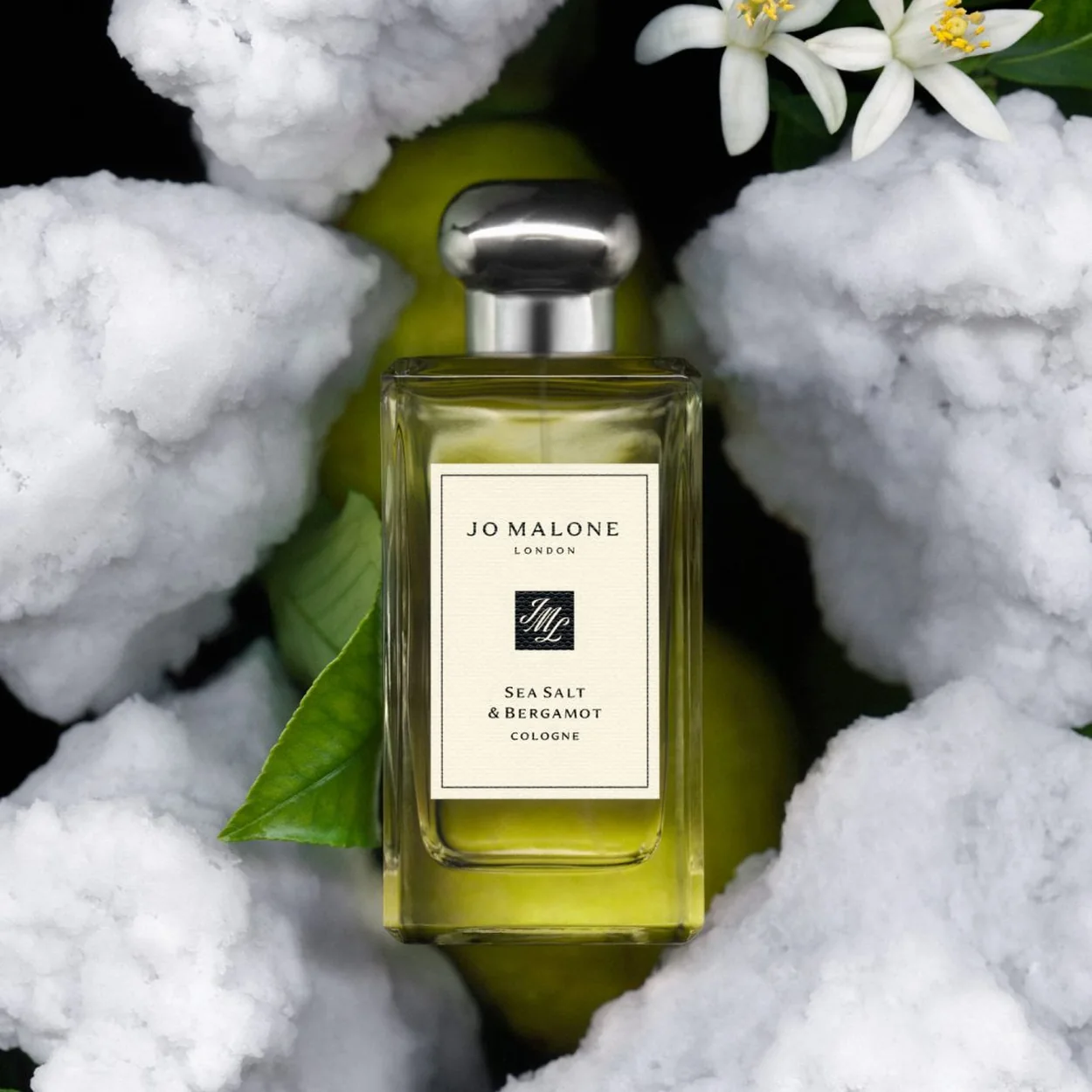 Jo Malone London Sea Salt and Bergamot cologne with orange blossom
