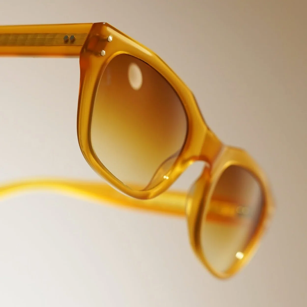 MONC amber translucent acetate sunglasses