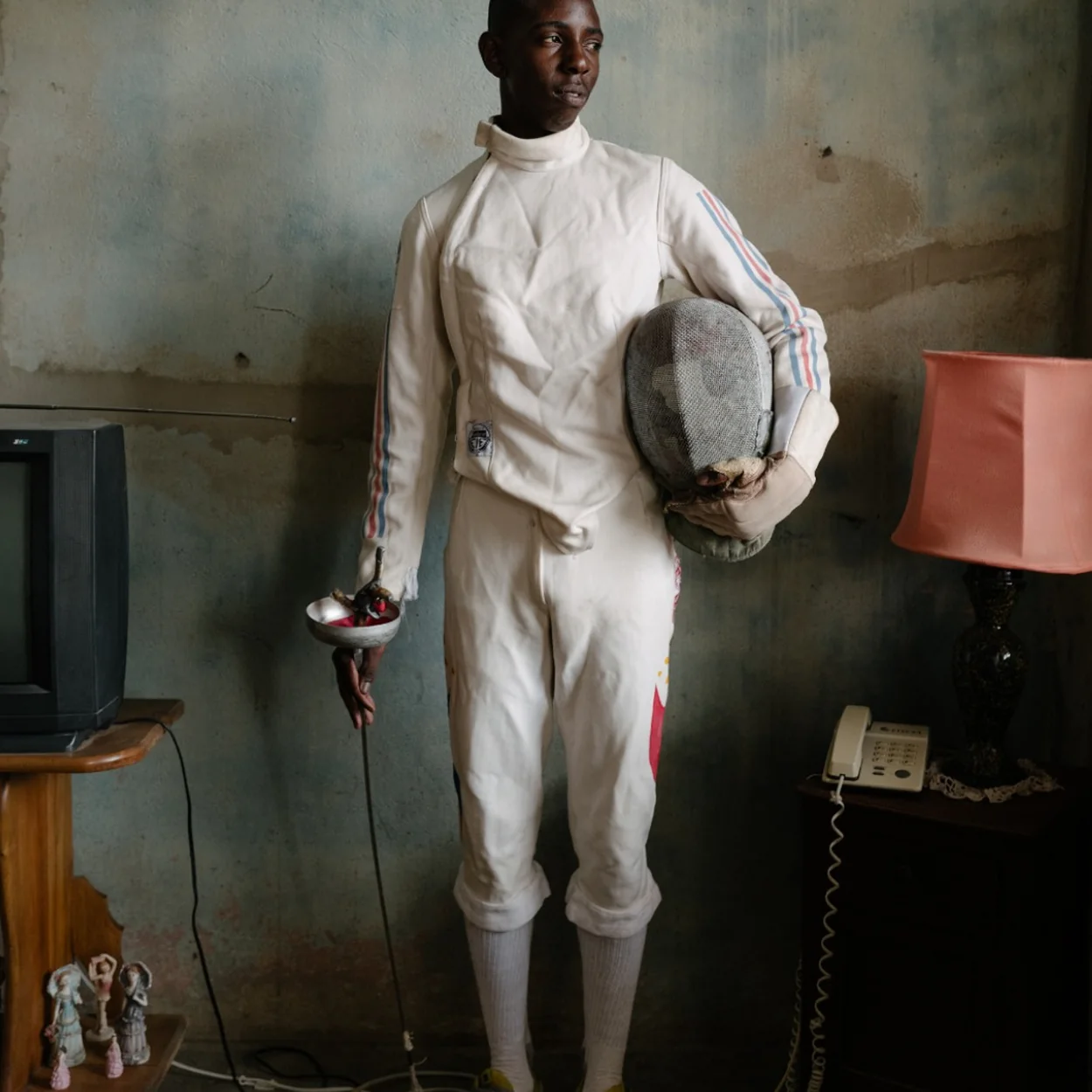 National Portrait Gallery photographic portrait of a young fencer