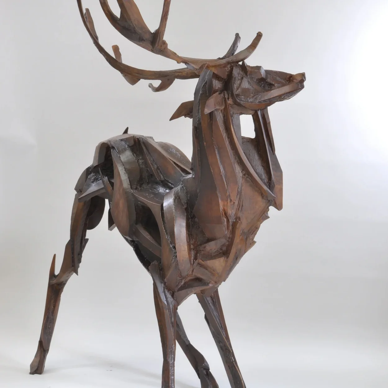 Panter & Hall bronze stag sculpture