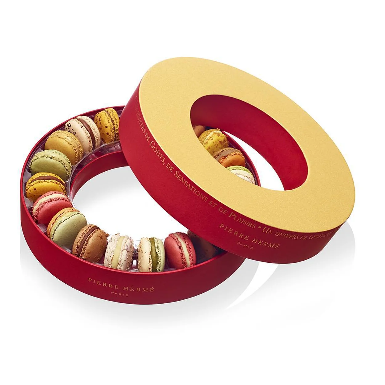 Pierre Hermé round gift box of assorted macarons