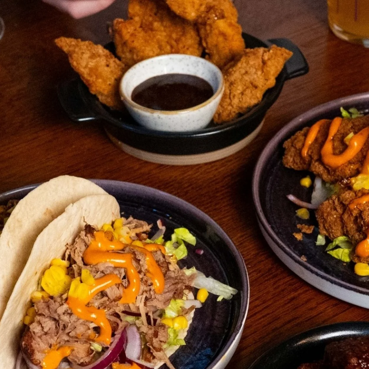 Tacos and sharing plates served at the Prince of Wales, Drury Lane