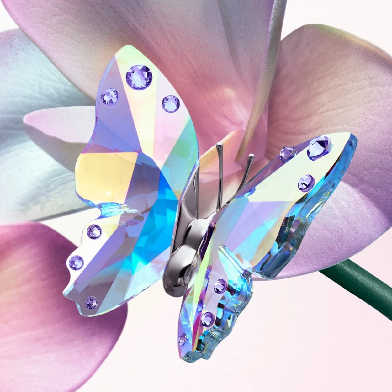 Swarovski crystal butterfly ornament