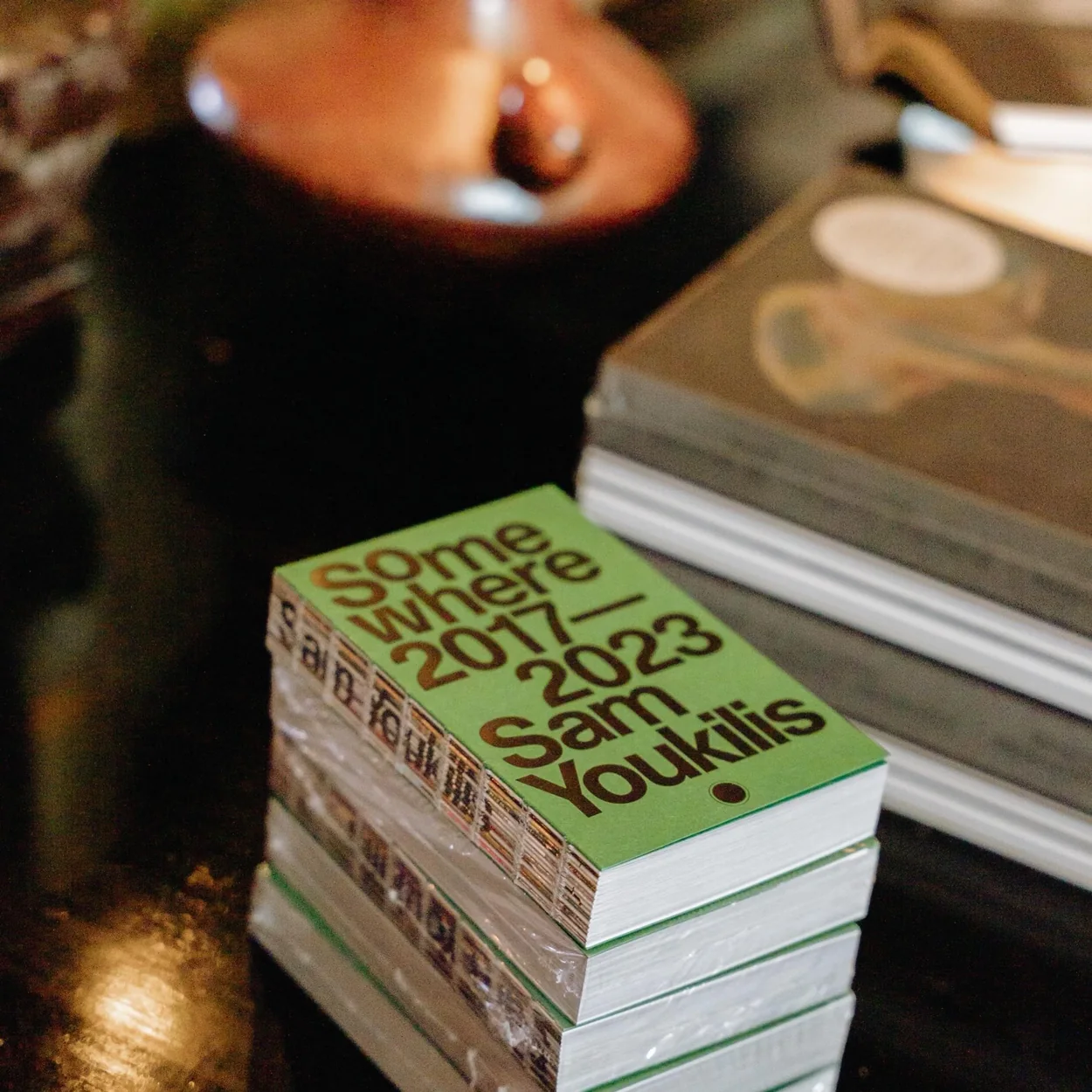 Tenderbooks stack of Sam Youkilis photobooks