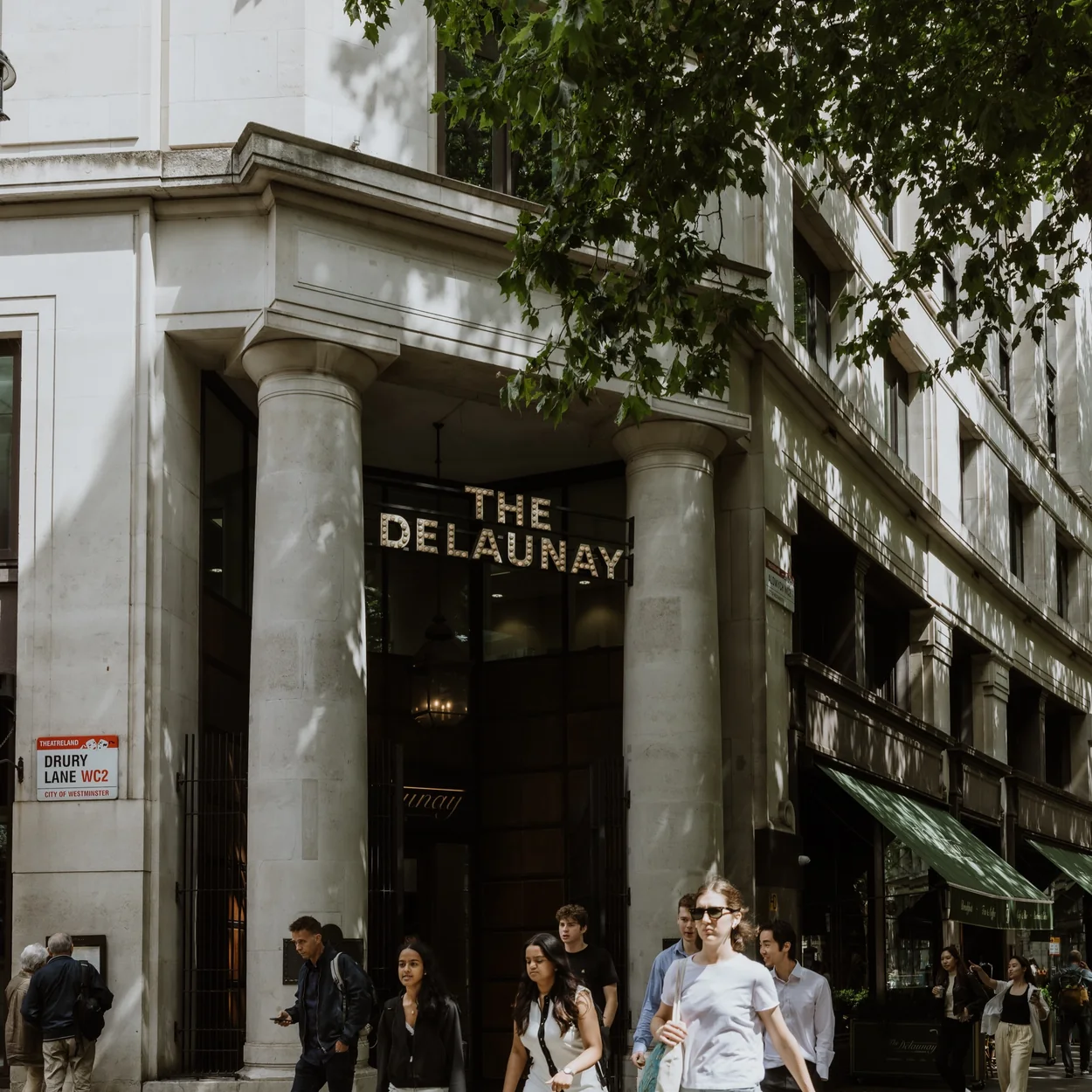 The Delaunay corner entrance on Aldwych