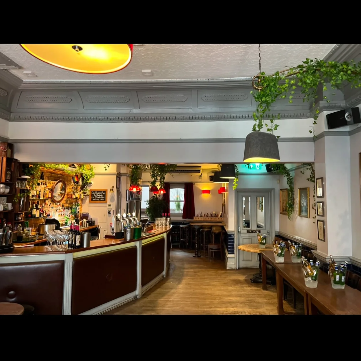The Sun Tavern bar and dining room interior