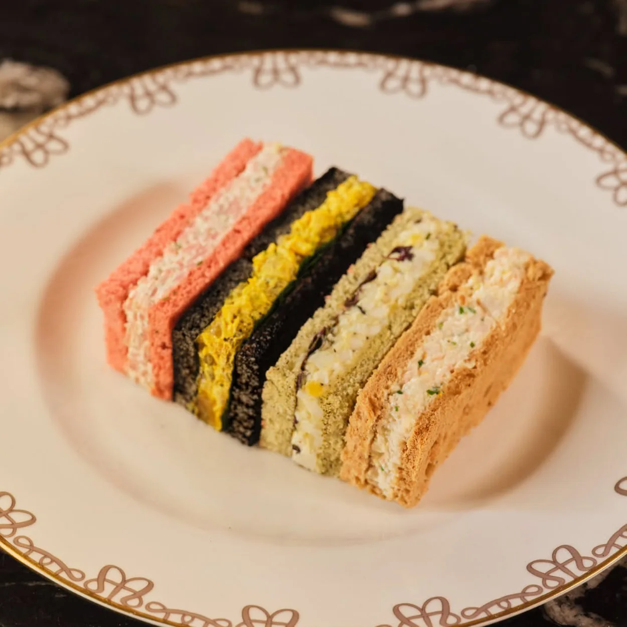 The Waldorf Hilton afternoon tea finger sandwiches