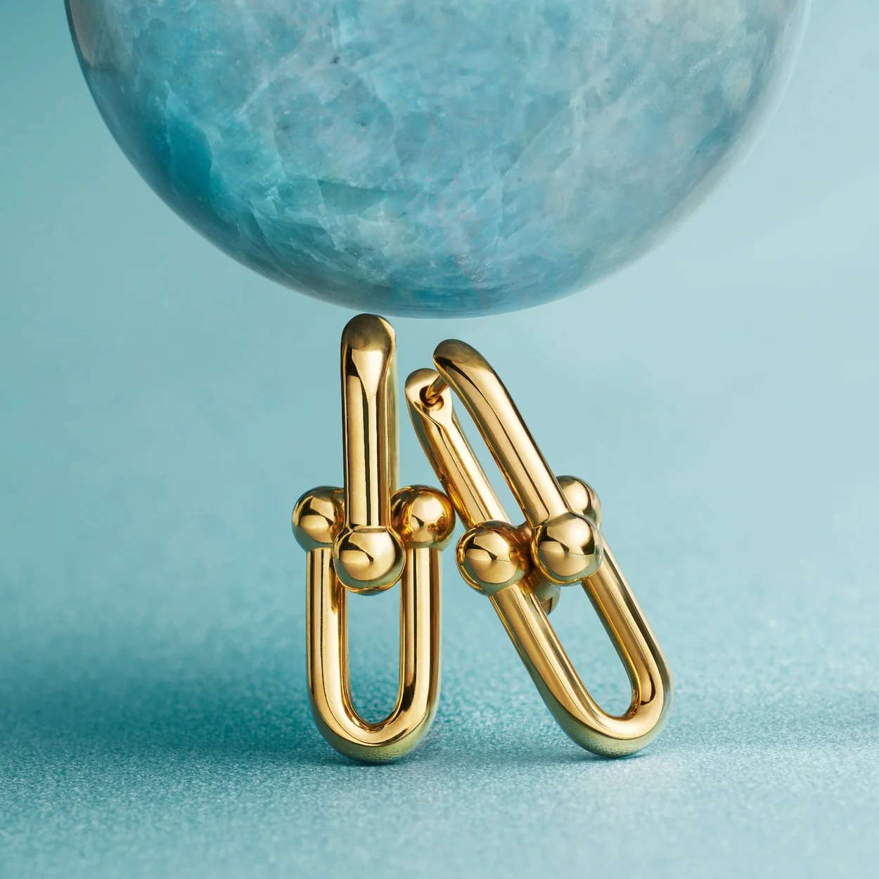 Tiffany & Co. HardWear gold link earrings