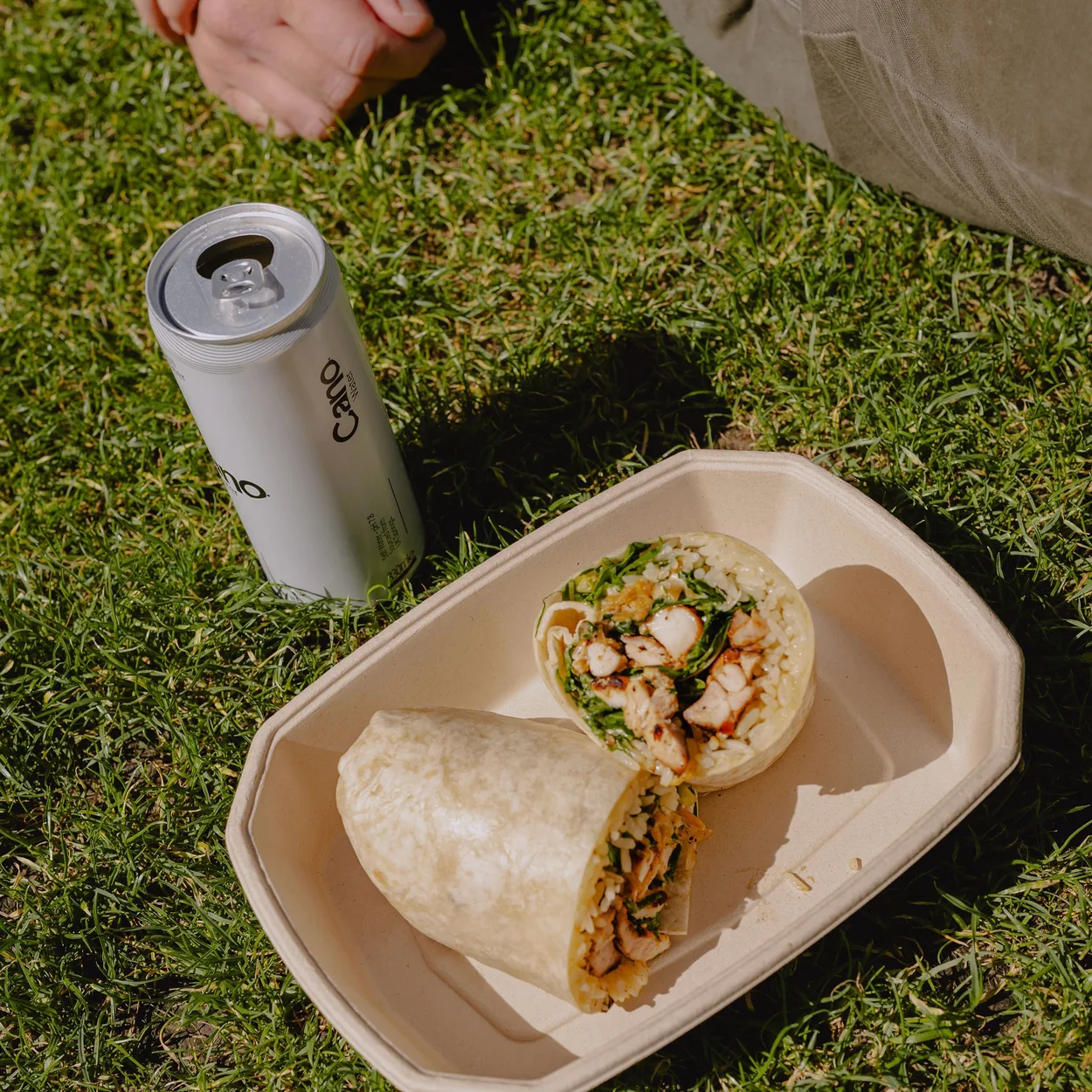 Wahaca Covent Garden takeaway burrito in an open box